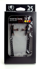 Spartacus Adjustable Broad Tip Nipple Clamps with Link Chain